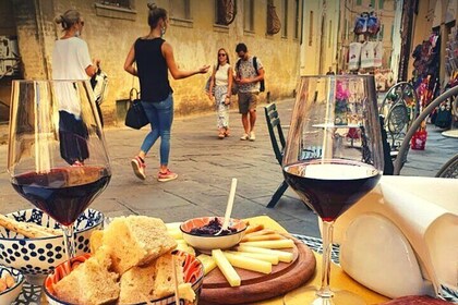 Visite à pied de Sienne avec nourriture et vin du Chianti