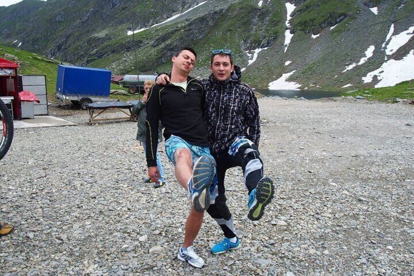 Happy travelers