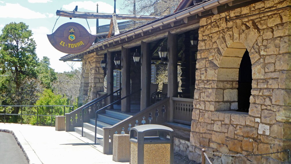 Entrance of El Tovar Hotel at the Grand Canyon