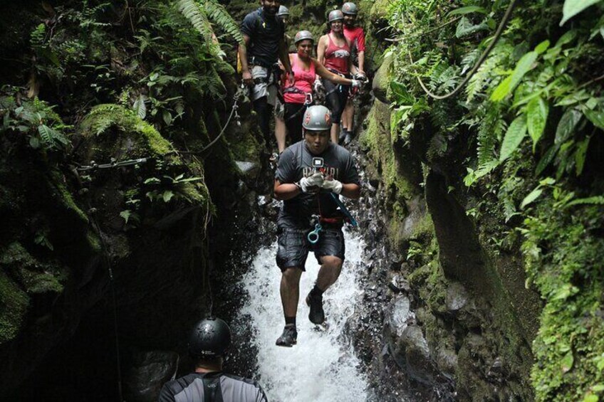 Canyoning in Arenal with Transfer from La Fortuna