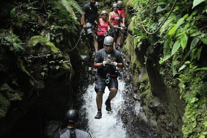 Canyoning in Arenal with Transfer from La Fortuna