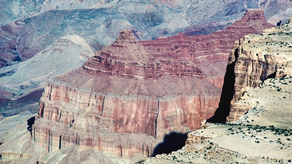 Aerial view of Grand Canyon from helicopter.