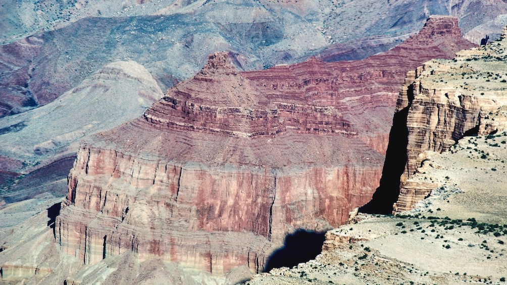 Aerial view of Grand Canyon from helicopter.