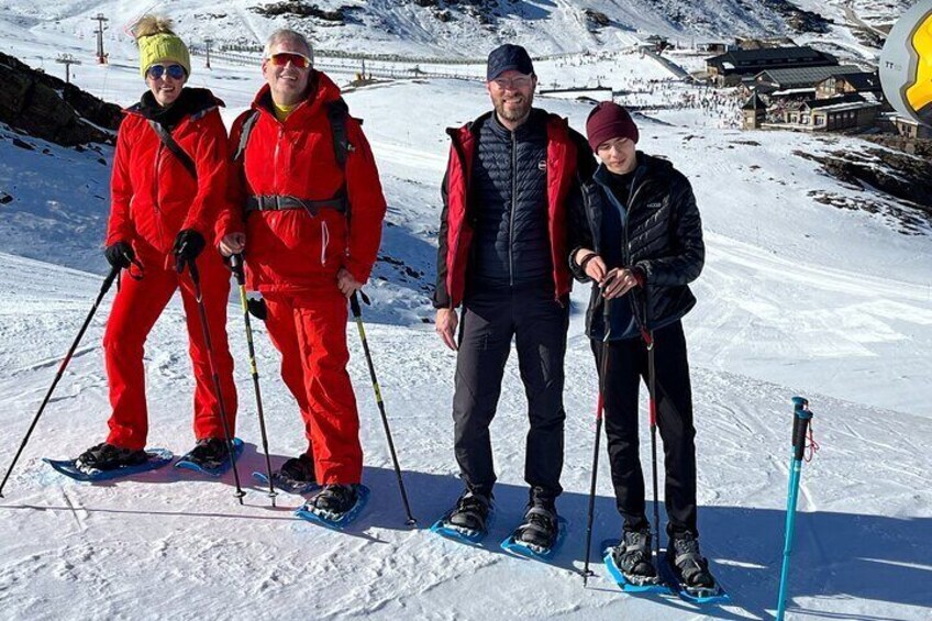 Hiking Snowshoeing in the Sierra Nevada Park, Granada