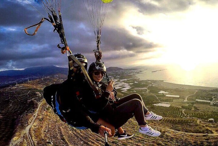 Sunset Flight in Falassarna Beach 