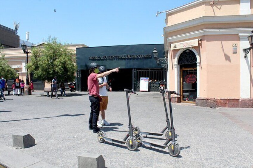 Scooter City Tour in Santiago Market