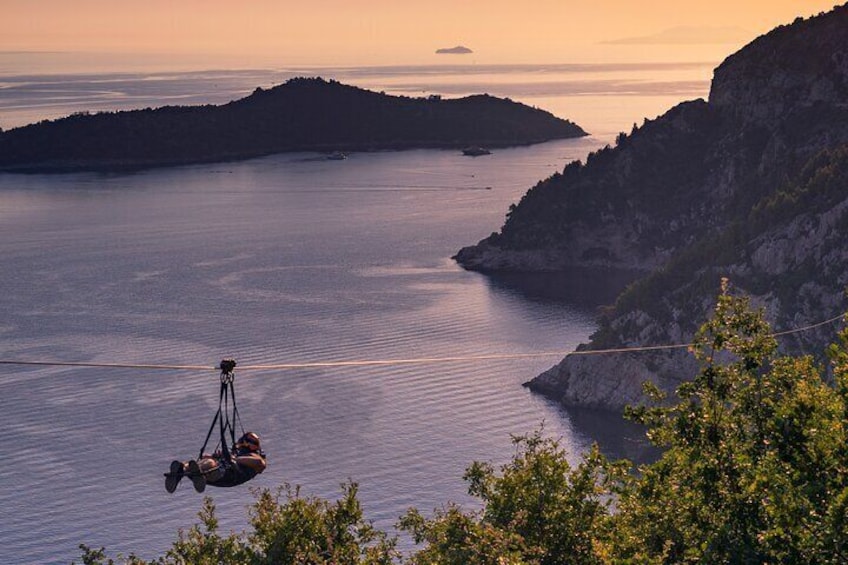 900-Meter Ziplining in Dubrovnik 