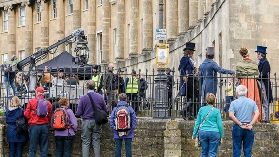 By Lady Featherington's house actually The Royal Crescent