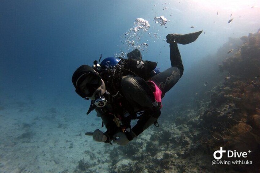 Diving with luka