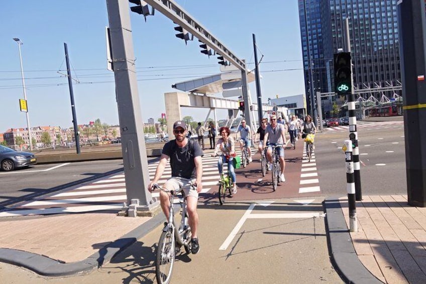 Safe, fun and easy cycling because of the great infrastructure