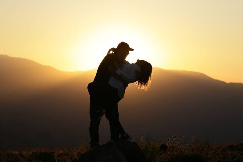 Sunset on the Cordillera with semi-private picnic