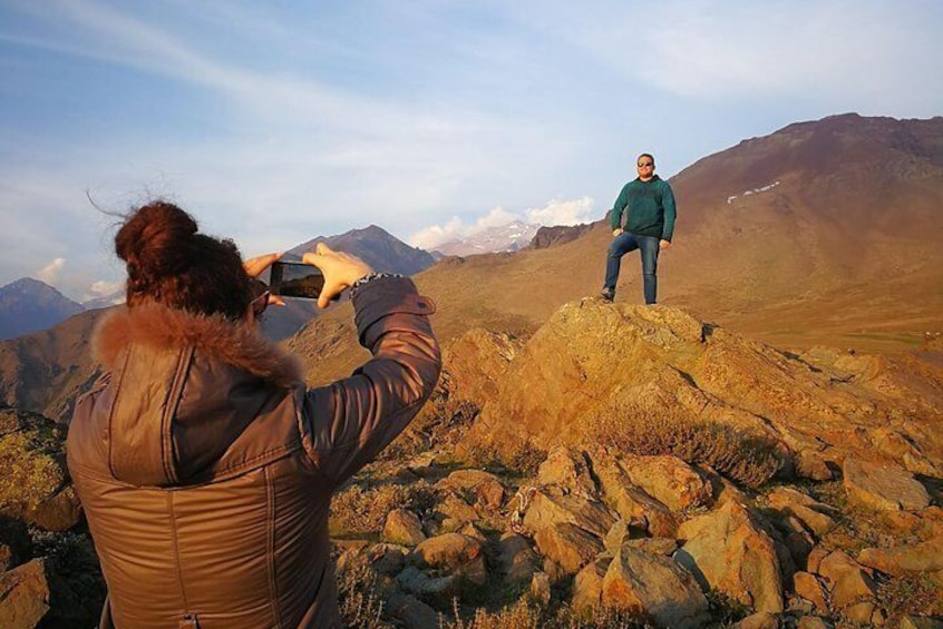 Tour from Santiago to witness the sunset in the Andes