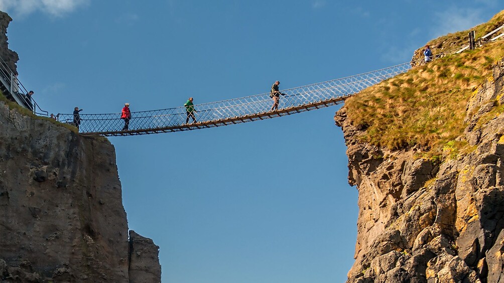 Suspension bridge in Ireland 