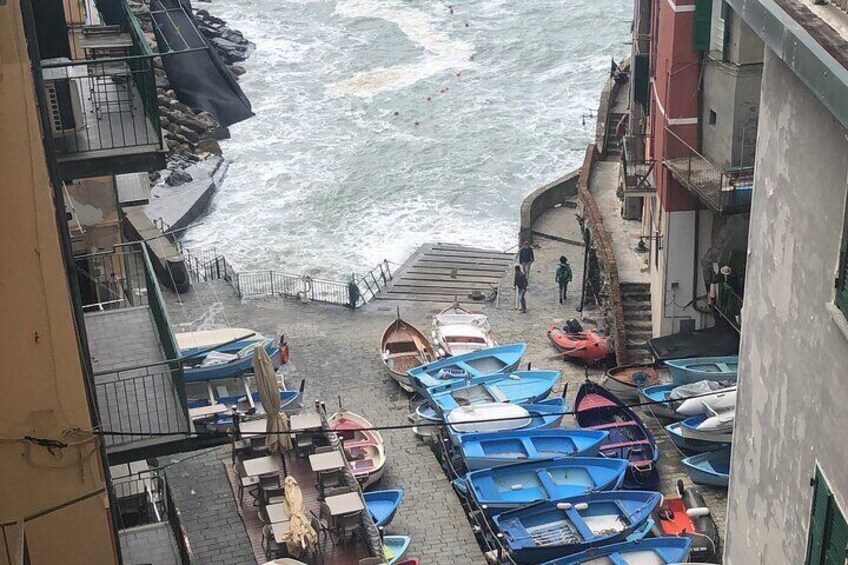 The marina of Riomaggiore