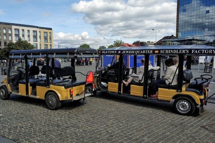 Krakow: Old Town, Jewish Kazimierz and Ghetto Sightseeing by Electric Golf Cart