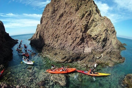 Cabo de Gata Active. Guided kayak and snorkel route through coves of the Na...