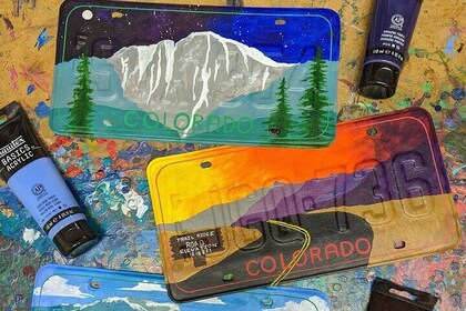 Colorado or Bust! Painted Licence Plate Class