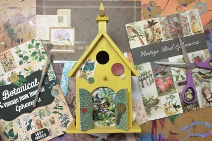 'My Favorite Things' Birdhouse Collage Class in Estes Park