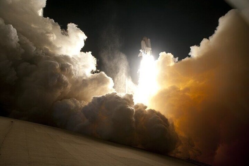 Space Shuttle Lifting off