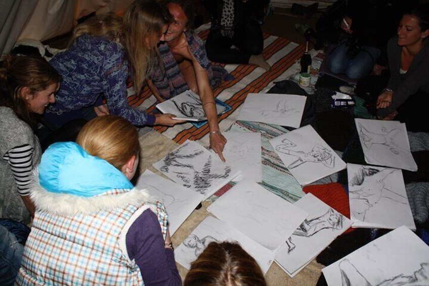 Hen Party Life Drawing in Cardiff