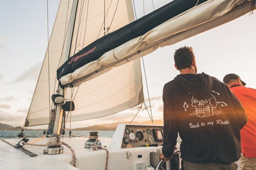 Sunset Sail Home