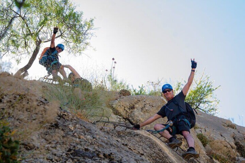 Climbing the John Hogbin Via Ferrata with Lunch