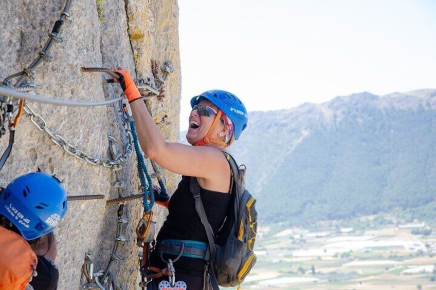 Climbing the John Hogbin Via Ferrata with Lunch