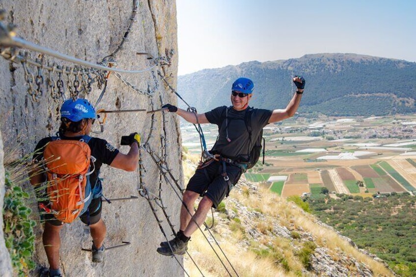 Climbing the John Hogbin Via Ferrata with Lunch