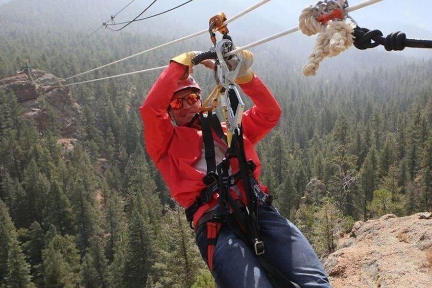 Woods Course Zipline Tour in Seven Falls