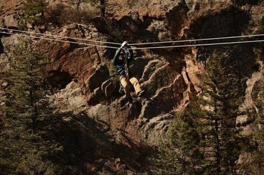 Woods Course Zipline Tour in Seven Falls