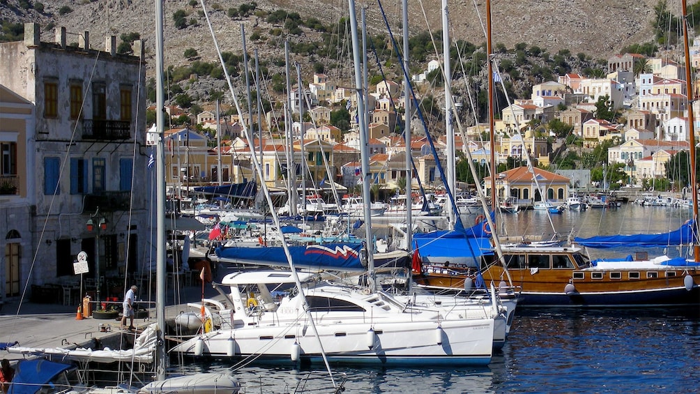 Sailboats in Rhodes, Greece