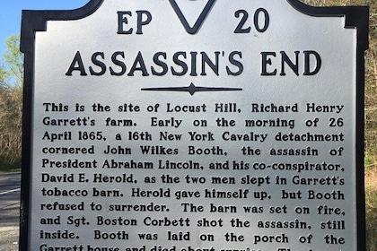 Private John Wilkes Booth Escape Tour in Washington DC by Luxury Car