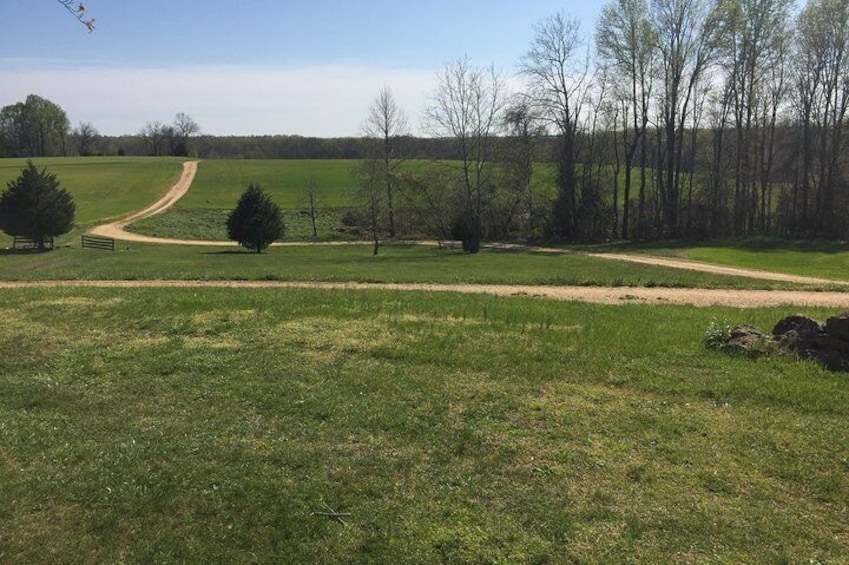 The original road south from Dr. Mudd’s House which Booth and Herold fled on. 