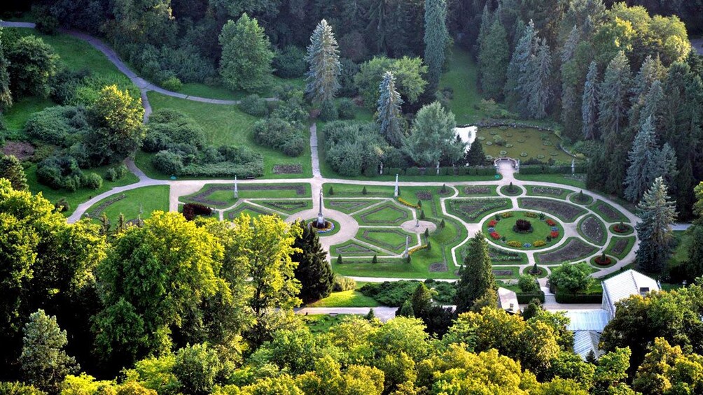 a cured garden in Prague