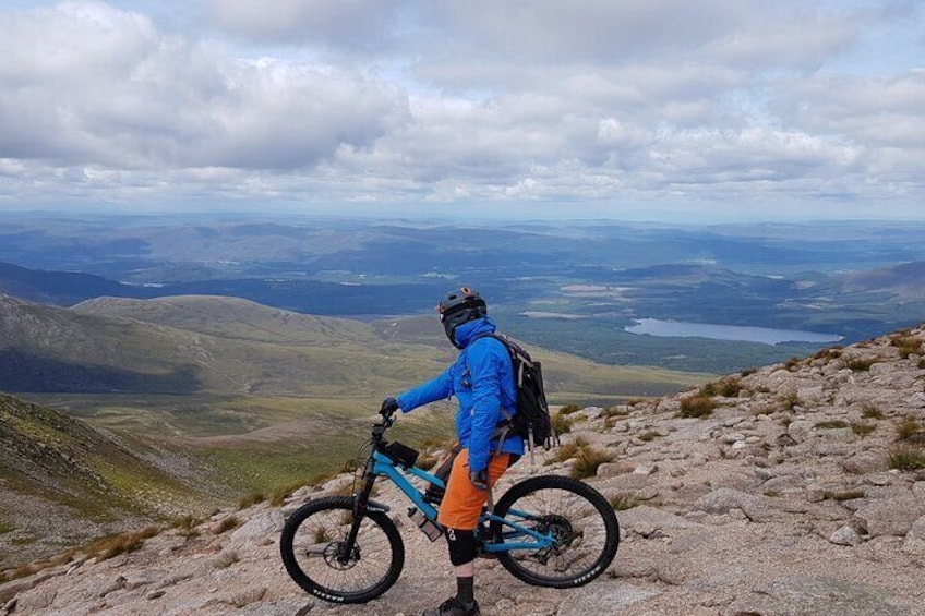 Riding some of the best mountain terrain in Britain