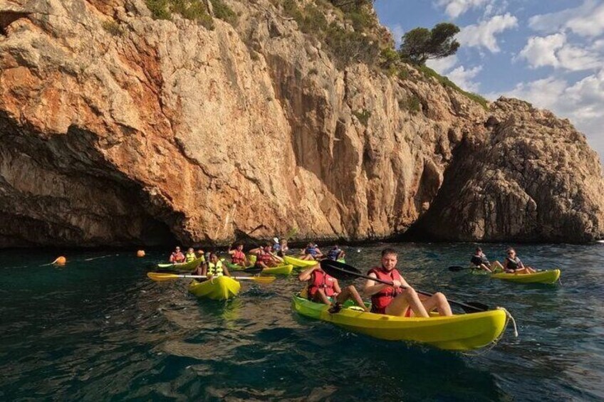  Kayak excursion in Jávea, Cala Granadella (Snorkeling) Caló, llop marí, ambolo