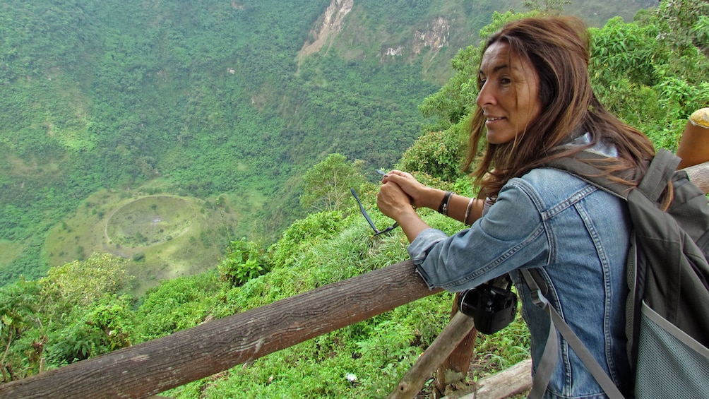 woman enjoying view