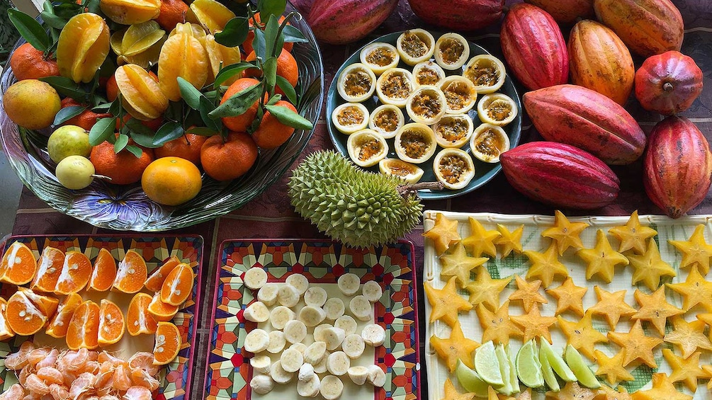 spread of fruits to enjoy