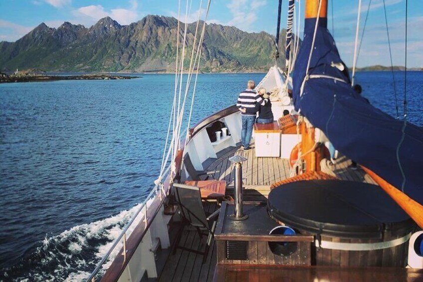 Lofoten Islands Luxury Midnight Sun Sail from Svolvær