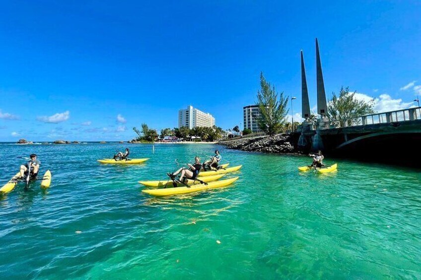 Aqua Bike Experience in Condado Lagoon