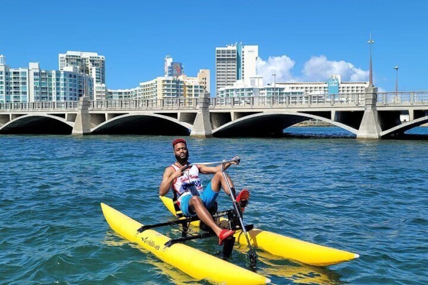 Aqua Bike Experience in Condado Lagoon