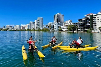 Privates Wasserfahrrad in der Lagune von Condado, San Juan