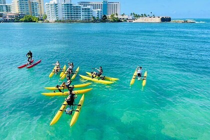 Private Water Bike in Condado Lagoon, San Juan