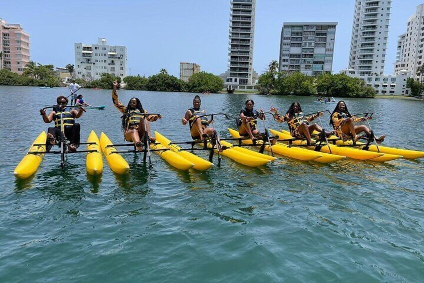 Aqua Bike Experience in Condado Lagoon