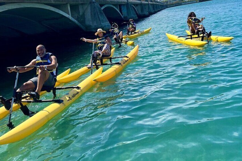 Aqua Bike Experience in Condado Lagoon