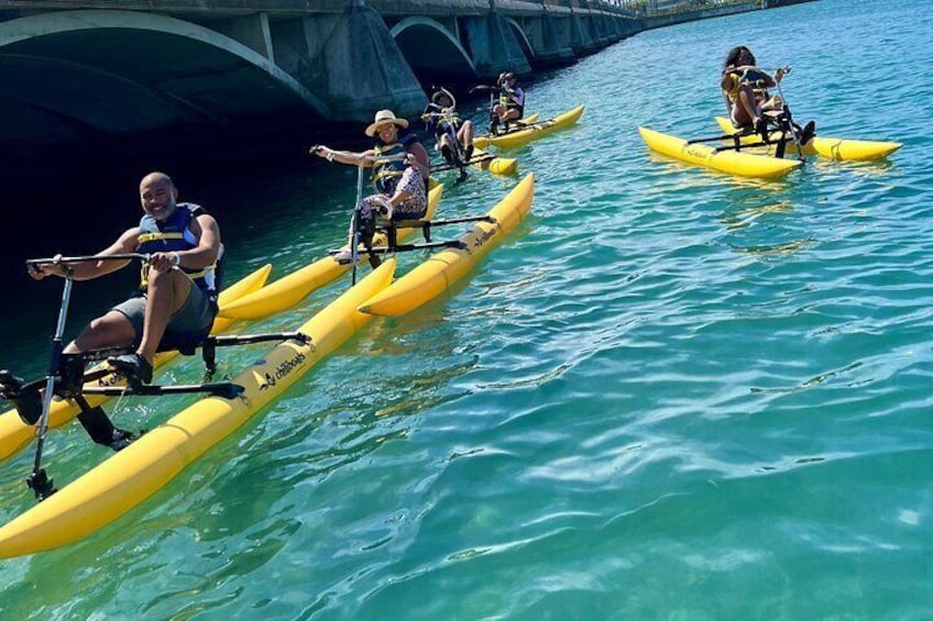 Aqua Bike Experience in Condado Lagoon