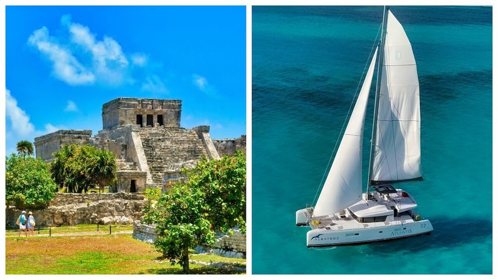 2-Day Combo: Isla Mujeres Sailing and Tulum Mayan Ruins
