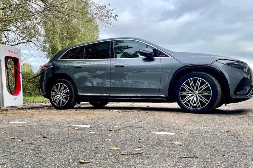 Private Flowerfield Tour in a smooth electric car from Leiden