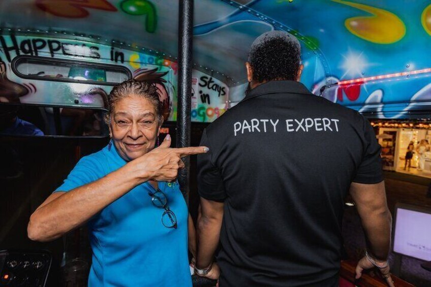 Nightlife Barhopping Tour with DJ and Dancing on Party Bus in Aruba