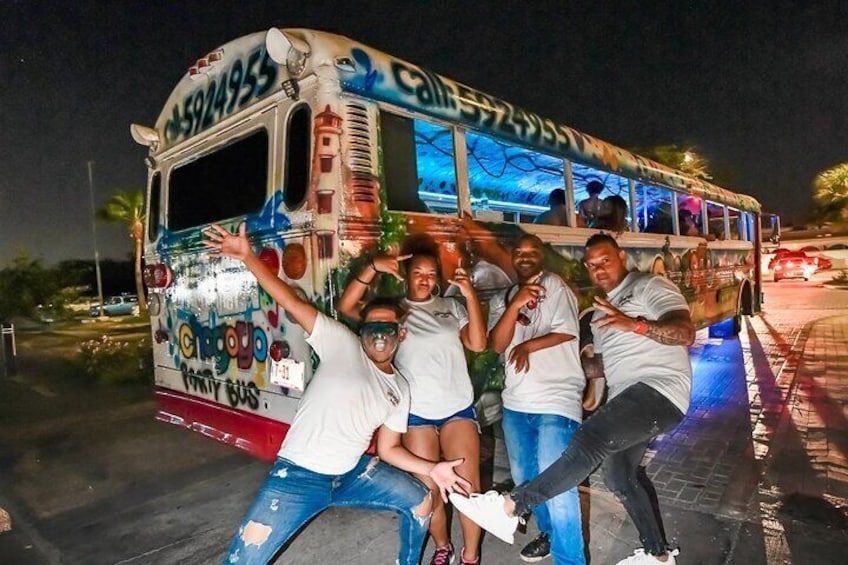 Aruba Nightlife and Barhopping on Chogogo Party Bus 